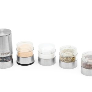 Râșniță manuală pentru sare și piper sau condimente 5in1, DOMESTICO - imagine 4