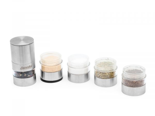 2_Manuální-mlýnek-MULTI-na-koření,-pepř-či-sůl-5v1-Domestico Râșniță manuală pentru sare și piper sau condimente 5in1, DOMESTICO - imagine 4
