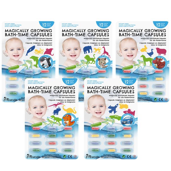 CAPSULE FERMECĂTOARE, JUCĂRII PENTRU BAIE, MULTIPACK 5X12 BUC. - imagine 2
