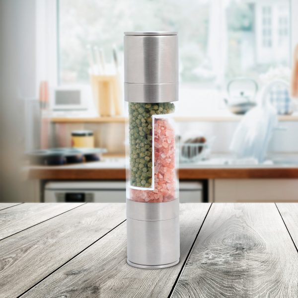 Râșniță manuală Duette pentru sare și piper sau condimente 2in1, DOMESTICO - imagine 1