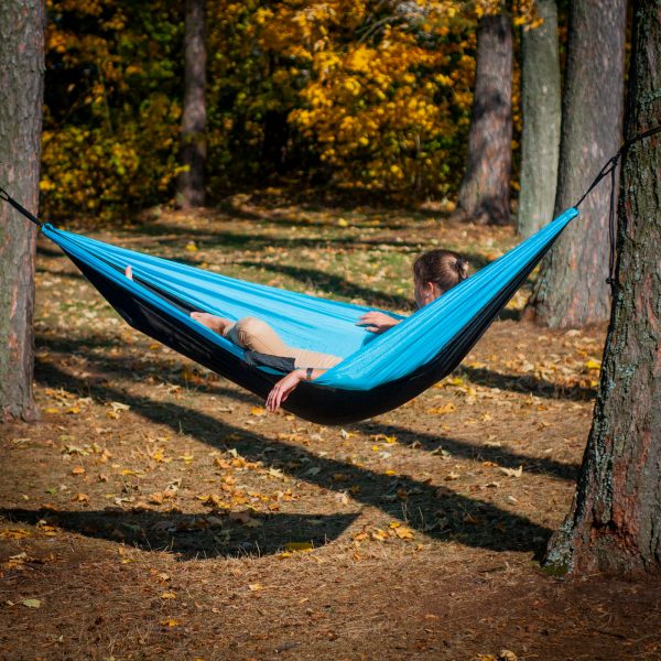 Hamac de călătorie ultra ușor, pentru o persoană - imagine 11