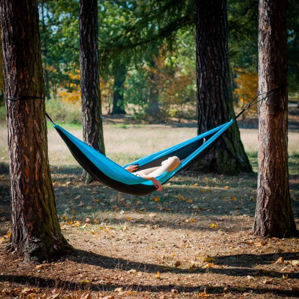 Hamac de călătorie ultra ușor, pentru o persoană - imagine 9