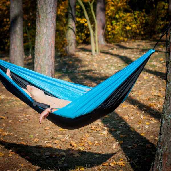 Hamac de călătorie ultra ușor, pentru o persoană - imagine 8
