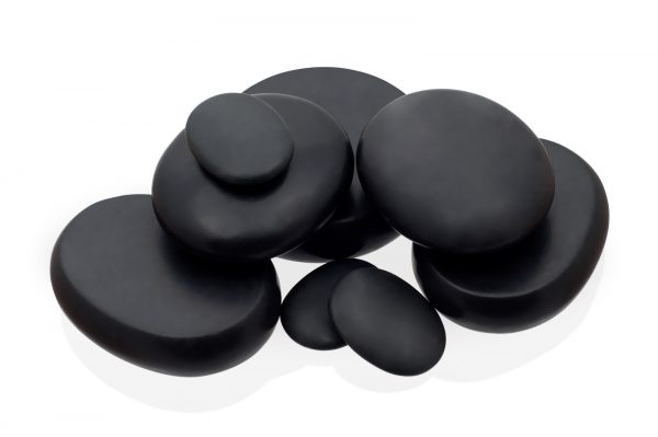 hsms-stones Pietre vulcanice pentru masaje: Trusa într-o valiză de încălzire, 14 bucăți, 2 bucăți bandage pentru picioare + 2 bucăți de bandaje elastice pentru picioare GRATUIT - imagine 11