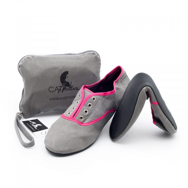 strantPink1 Pantofi pliabili in poseta STRAND - imagine 2