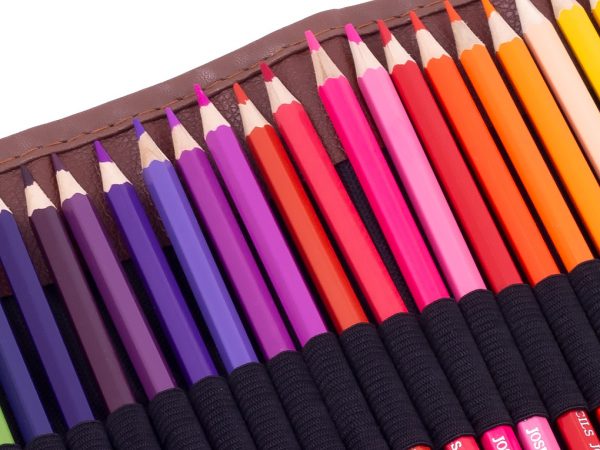 Creioane colorate Cuculo în husă pliabilă, 48 bucăți - imagine 3