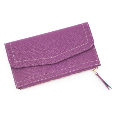 Portofel modern pentru femei cu buzunar pentru monede, piele ecologică