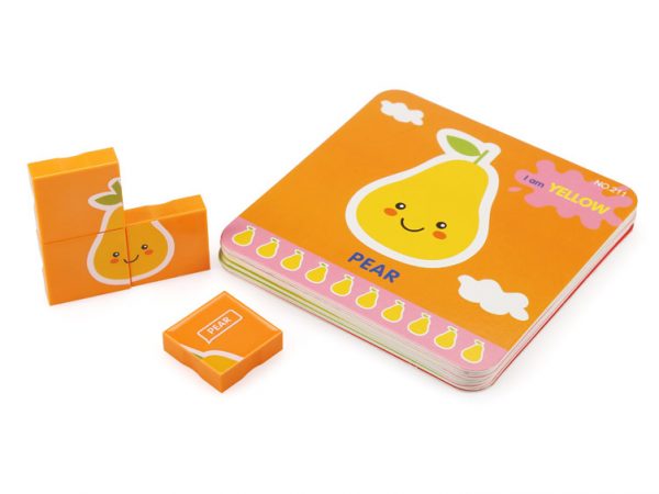 2 Set construcții Wange - puzzle cu fructe - imagine 3