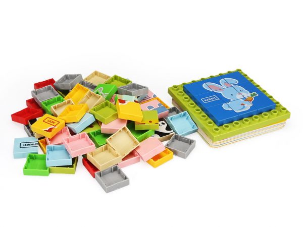 Set construcții Wange - puzzle cu animale - imagine 4