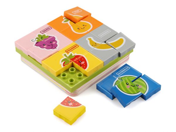 3 Set construcții Wange - puzzle cu fructe - imagine 4