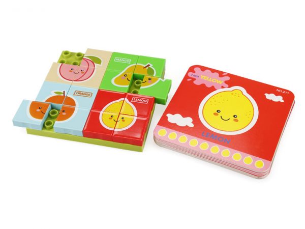 5 Set construcții Wange - puzzle cu fructe - imagine 6