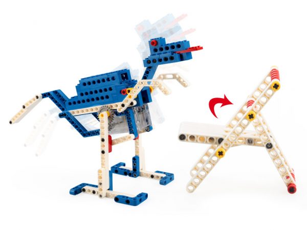 Set electronic 4in1 Wange - motor, ciocan automat, dinozaur, scaun pliabil - imagine 3