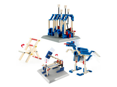 Set electronic 4in1 Wange - motor, ciocan automat, dinozaur, scaun pliabil