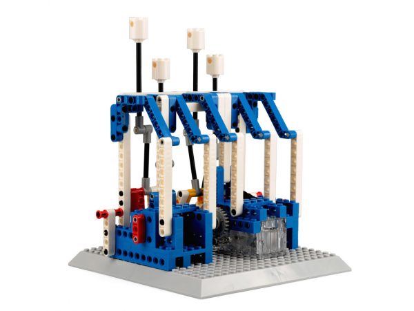 Set electronic 4in1 Wange - motor, ciocan automat, dinozaur, scaun pliabil - imagine 2