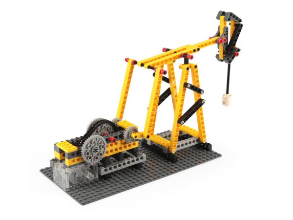 Set construcții electronic 4 in 1 Wange - pompă, punte suspendată, ferăstrău, navă pirați - imagine 5