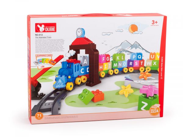 Stavebnice-Wange---vláček-s-abecedou Set construcții Wange - trenuleț cu alfabet - imagine 2