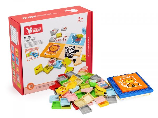 Set construcții Wange - puzzle cu animale - imagine 1