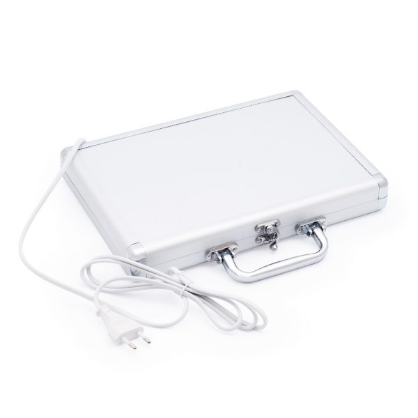 hsms2017_CaseTop Pietre vulcanice pentru masaje: Trusa într-o valiză de încălzire, 14 bucăți, 2 bucăți bandage pentru picioare + 2 bucăți de bandaje elastice pentru picioare GRATUIT - imagine 5
