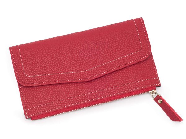 Portofel modern pentru femei cu buzunar pentru monede, piele ecologică - imagine 5
