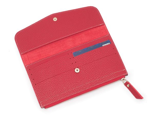 Portofel modern pentru femei cu buzunar pentru monede, piele ecologică - imagine 6