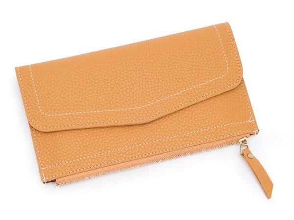 Portofel modern pentru femei cu buzunar pentru monede, piele ecologică - imagine 3