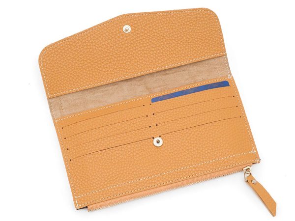 Portofel modern pentru femei cu buzunar pentru monede, piele ecologică - imagine 4