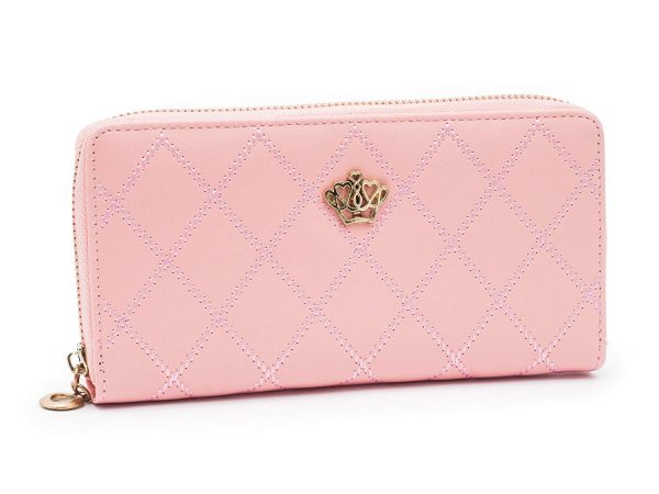 Portofel pentru femei cu fermoar matlasat, piele ecologică - imagine 3