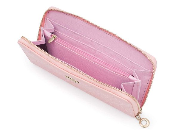 Portofel pentru femei cu fermoar matlasat, piele ecologică - imagine 5