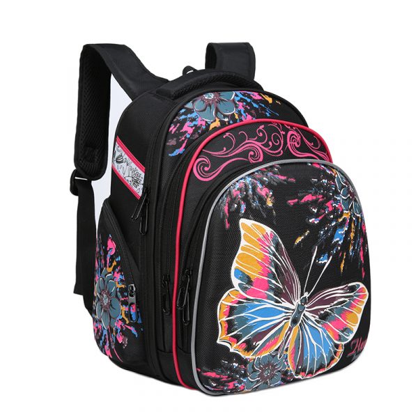 2S1B5305 Rucsac anatomic pentru școală  "Butterfly" - imagine 1