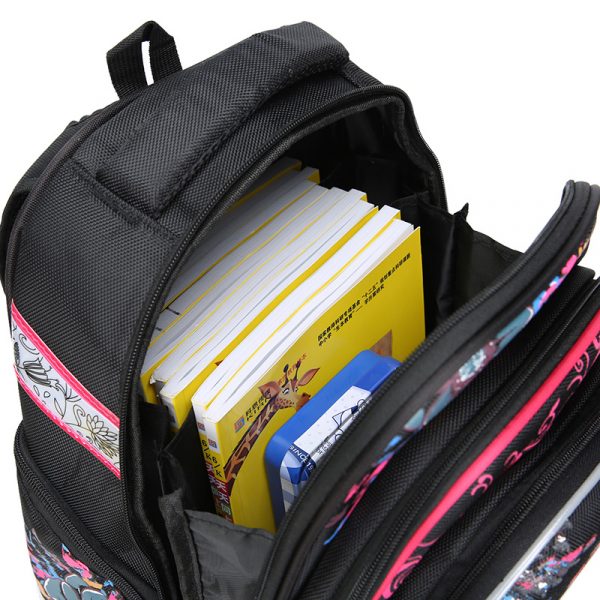 2S1B5333 Rucsac anatomic pentru școală  "Butterfly" - imagine 3