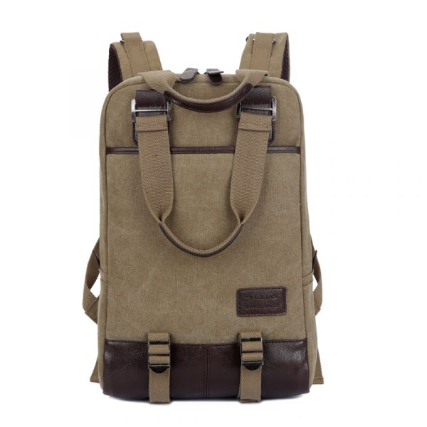 Rucsac modern cu un singur compartiment pentru studenți - maro - imagine 6