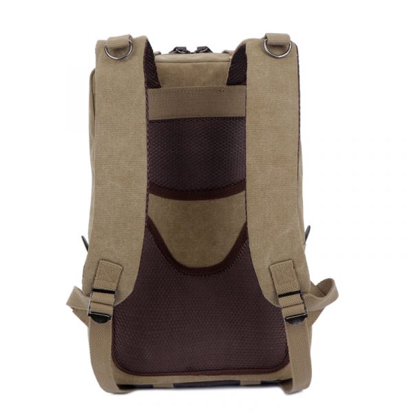 Rucsac modern cu un singur compartiment pentru studenți - maro - imagine 3