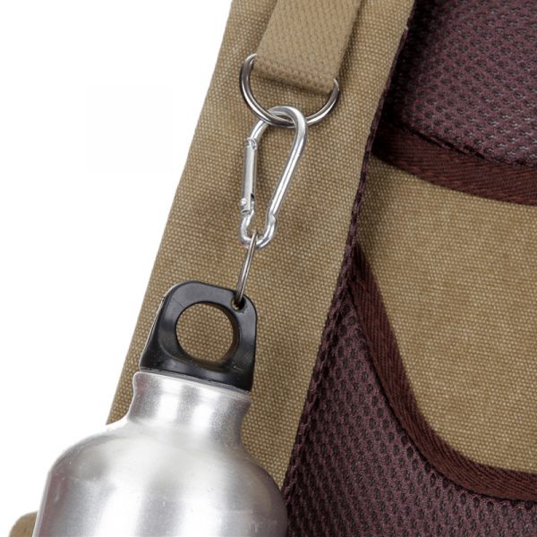 Rucsac modern cu un singur compartiment pentru studenți - maro - imagine 2