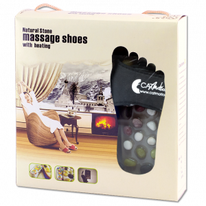 PAPUCI DE CASĂ CU ÎNCĂLZIRE ŞI MASAJ CU PIETRE NATURALE - imagine 7