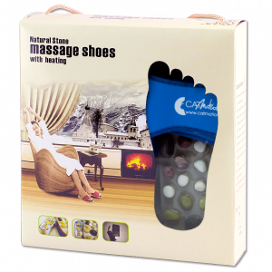 PAPUCI DE CASĂ CU ÎNCĂLZIRE ŞI MASAJ CU PIETRE NATURALE - imagine 6