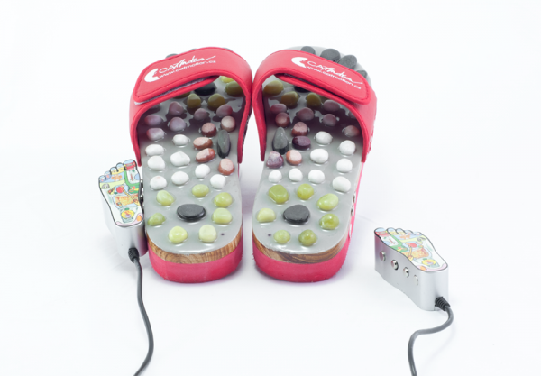 PAPUCI DE CASĂ CU ÎNCĂLZIRE ŞI MASAJ CU PIETRE NATURALE - imagine 13