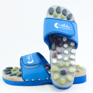 PAPUCI DE CASĂ CU ÎNCĂLZIRE ŞI MASAJ CU PIETRE NATURALE - imagine 11