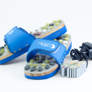 PAPUCI DE CASĂ CU ÎNCĂLZIRE ŞI MASAJ CU PIETRE NATURALE