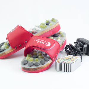 PAPUCI DE CASĂ CU ÎNCĂLZIRE ŞI MASAJ CU PIETRE NATURALE - imagine 3