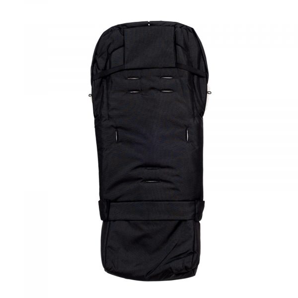 Sac de iarnă Arctic wool, lână de oaie, impermeabil + Mănuși pentru cărucior - Negru - imagine 4