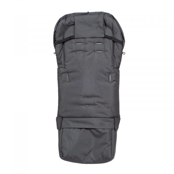 Sac de iarnă Arctic wool, lână de oaie, impermeabil + Mănuși pentru cărucior - Grafit - imagine 6