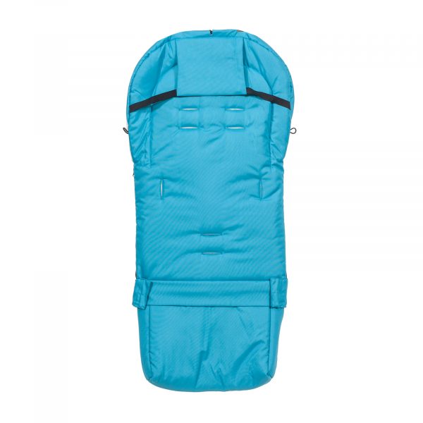 Sac de iarnă Arctic wool, lână de oaie, impermeabil + Mănuși pentru cărucior - Turcoaz întunecat - imagine 5