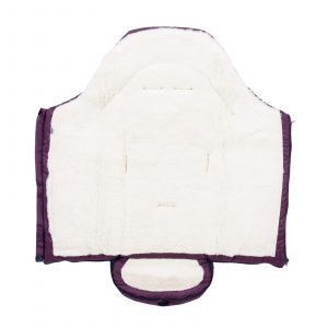 Sac de iarnă impermeabil Iceland wool, lână de oaie + Mănuși pentru cărucior impermeabile - Vin roșu - imagine 4