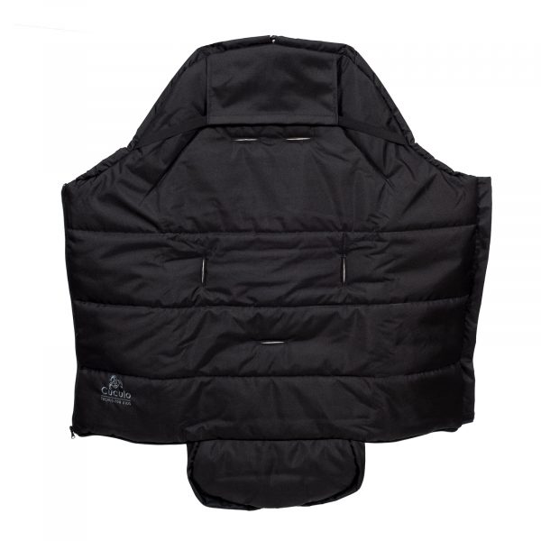 Sac de iarnă impermeabil Iceland wool, lână de oaie + Mănuși pentru cărucior impermeabile - Negru - imagine 3