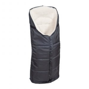 Sac de iarnă impermeabil Iceland wool, lână de oaie + Mănuși pentru cărucior impermeabile - Grafit - imagine 3