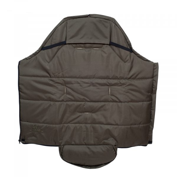 Sac de iarnă impermeabil Iceland wool, lână de oaie + Mănuși pentru cărucior impermeabile - Oliv - imagine 8