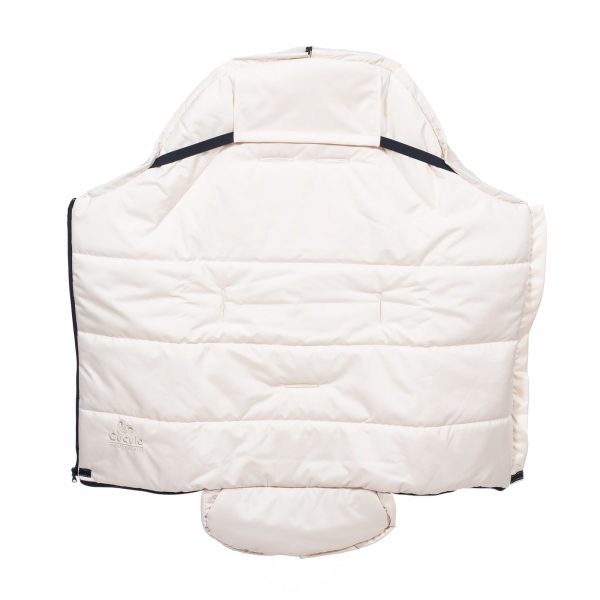 Sac de iarnă impermeabil Iceland wool, lână de oaie + Mănuși pentru cărucior impermeabile - Bej deschis - imagine 8