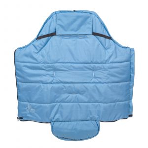 Sac de iarnă impermeabil Iceland wool, lână de oaie + Mănuși pentru cărucior impermeabile - Albastru închis - imagine 8