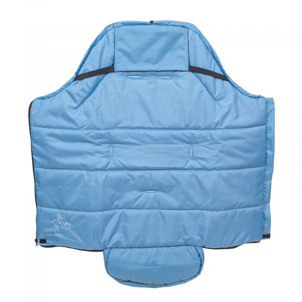 Sac de iarnă impermeabil Iceland wool, lână de oaie + Mănuși pentru cărucior impermeabile - Albastru închis - imagine 8