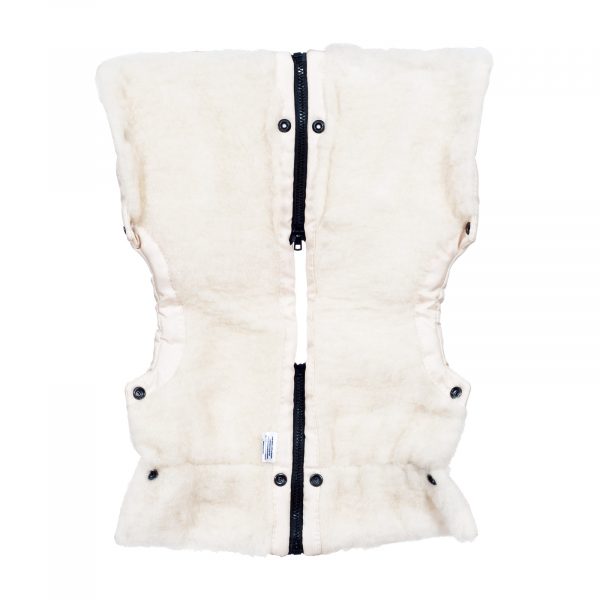 rukavnik-svetle-bezovy-02 Sac de iarnă Arctic wool, lână de oaie, impermeabil + Mănuși pentru cărucior - Bej deschis - imagine 6